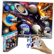 100 Pieces Jigsaw Puzzle Best Gift. 23.4  X Solar System  Space Exploration