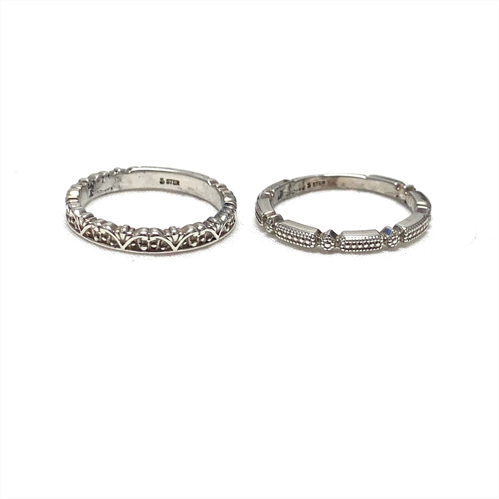 Five Assorted Sterling Silver Rings - image 2