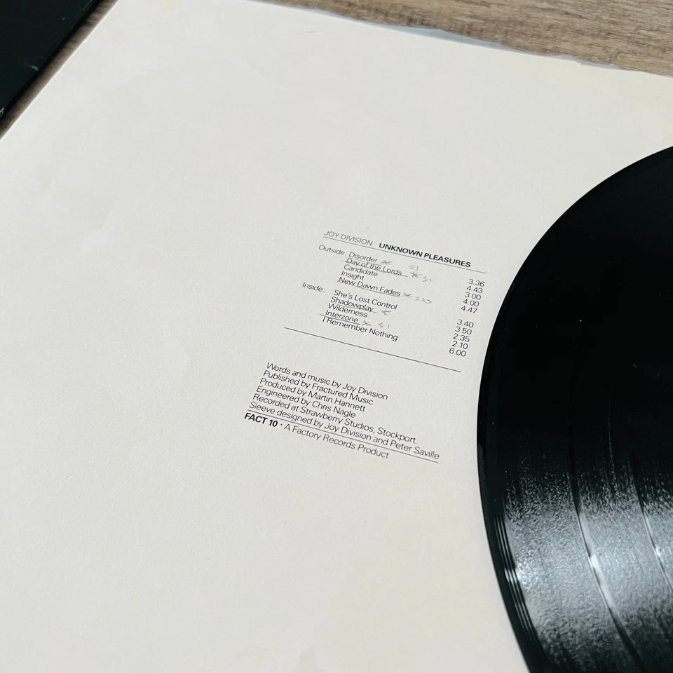 Joy Division Unknown Pleasures · Lp · 1980, foto 3 di 5
