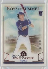 2024 Panini Boys of Summer Red 61/149 Evan Carter #16 12w7