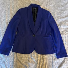 Black Label Evan Picone Bright Purple Blazer Women  s 8