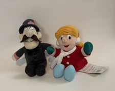 Vintage 1999 Collectible Frosty The Snowman’s Karen & Professor Hinkle Plushies