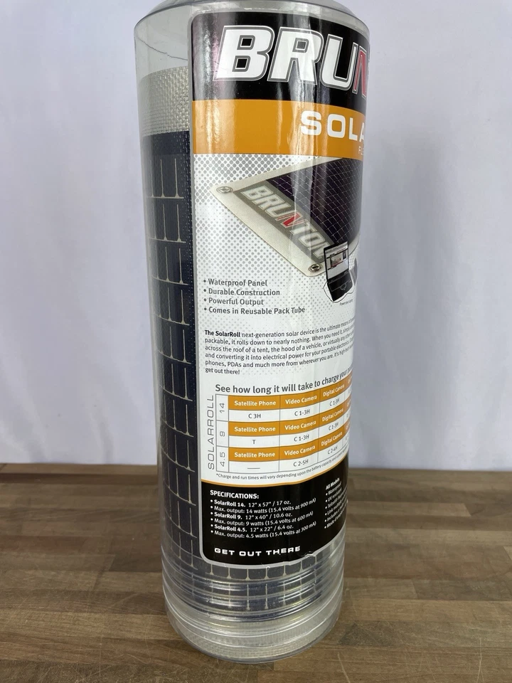 Brunton SolarRoll Panel Solar Flexible 14 W Carga o Electrónica de Potencia Nuevo Foto 2 de 4