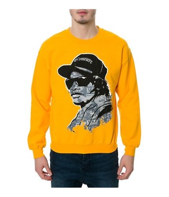 DOPE Mens N.W.A The Eazy-e Sweatshirt, yellow, L