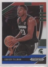 2020-21 Panini Prizm Draft Picks Red White & Blue Prizm Xavier Tillman #22 0c6