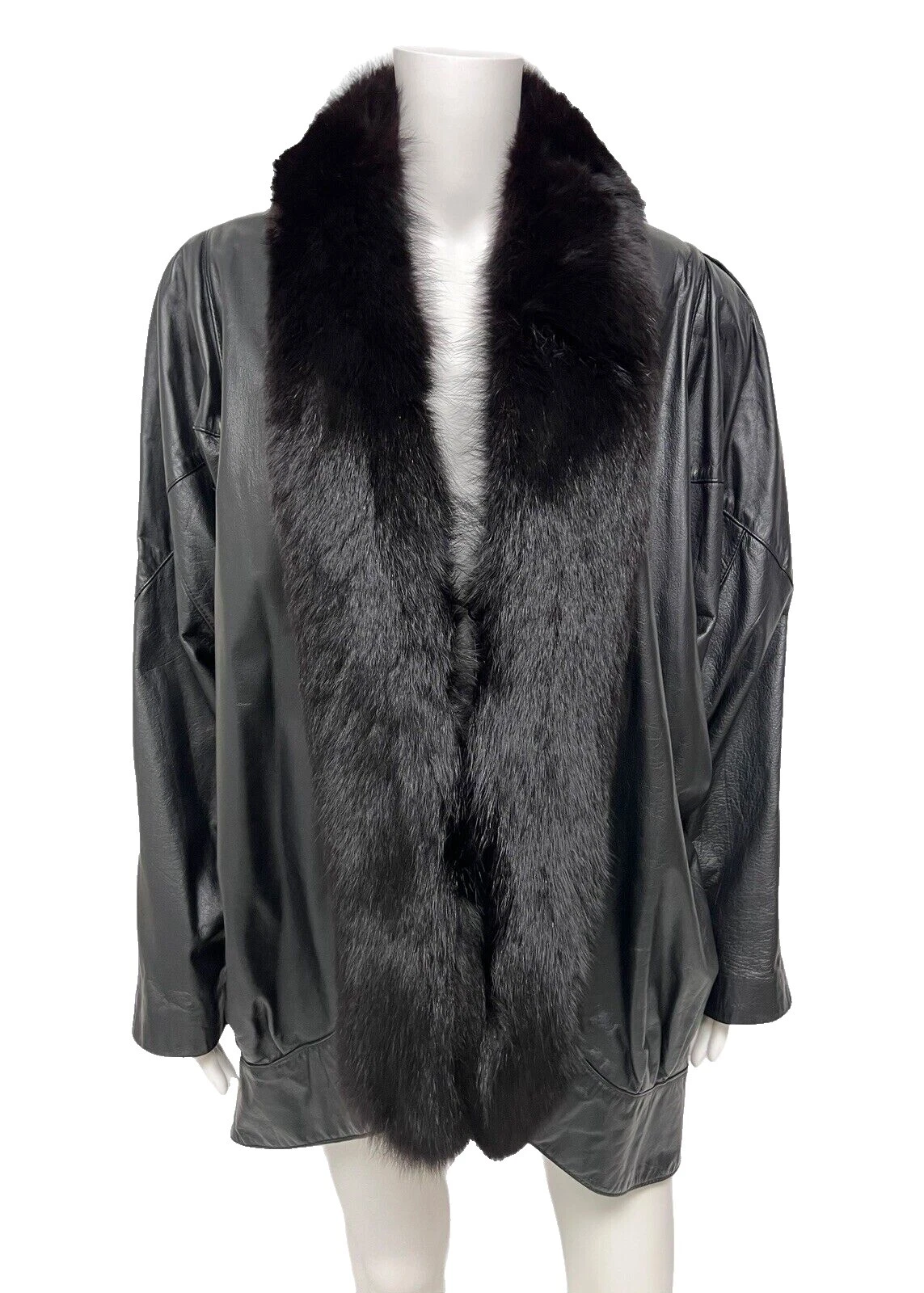 Ropa Vintage 1980s de Piel Sintética para Mujeres