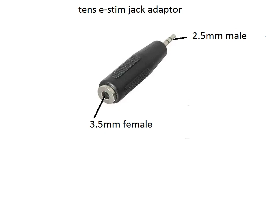 ELECTROSEX TENS E-STIM 3.5 - 2.5 MM ADAPTER CONVERTER JACK PLUG X 2 ! UK SELLER!