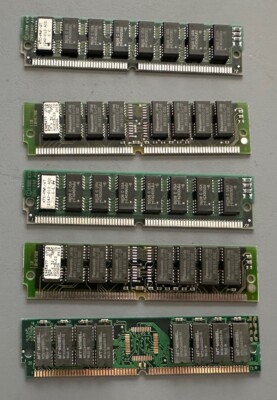 Vintage Lot of 5 -4 MB RAM Chips | eBay