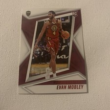 EVAN MOBLEY 2021 PANINI ROOKIES & STARS RED PARALLEL ROOKIE CARD #117 CAVALIERS