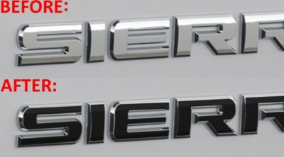 Premium Cast Vinyl Letter Decals for 2008-2018 Sierra Emblems