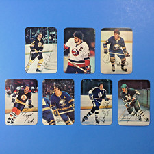 1977-78 Topps Glossy Inserts #1 # 6 #11 #13 #14 #20 #22 Cashman Gillies LOT OF 7