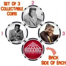 FATS DOMINO - ROCK & ROLL HALL OF FAME - COLLECTABLE COIN SET