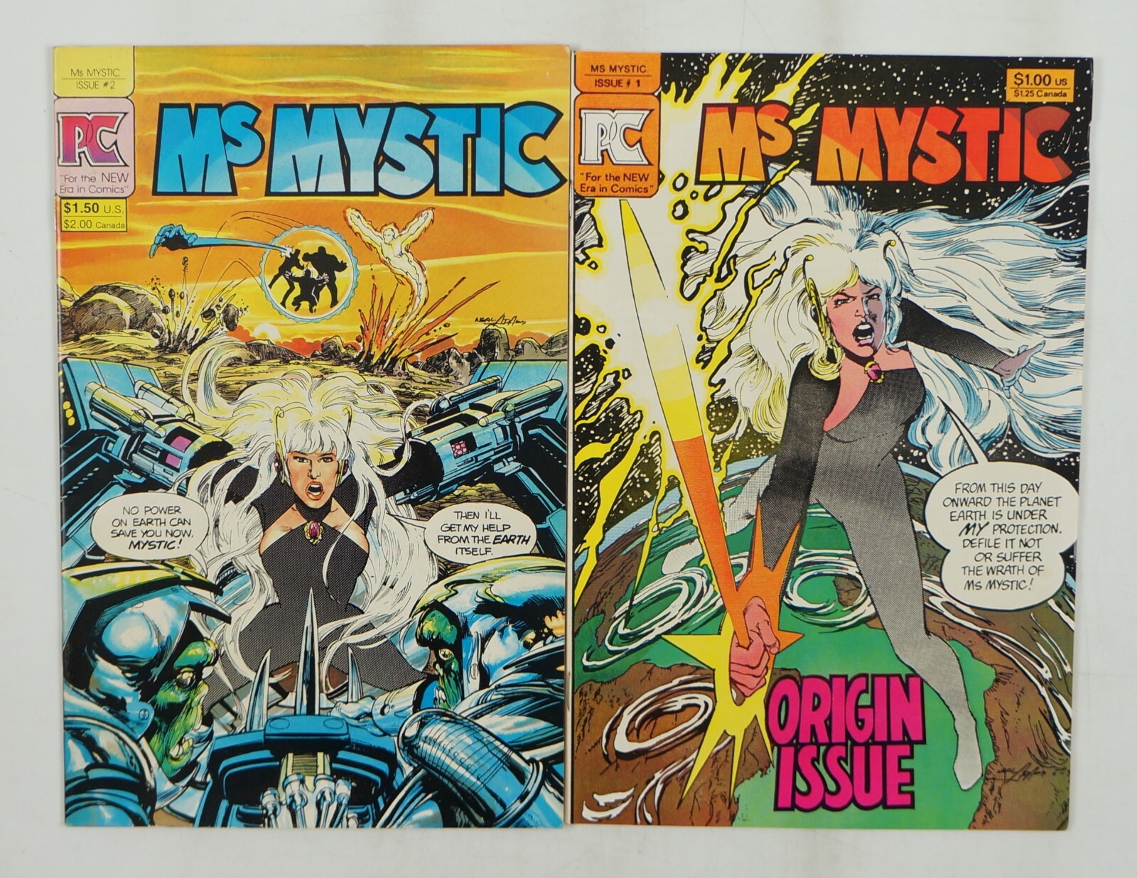 Ms. Mystic #1-2 VF/NM complete series - Neal Adams - Pacific Comics ...