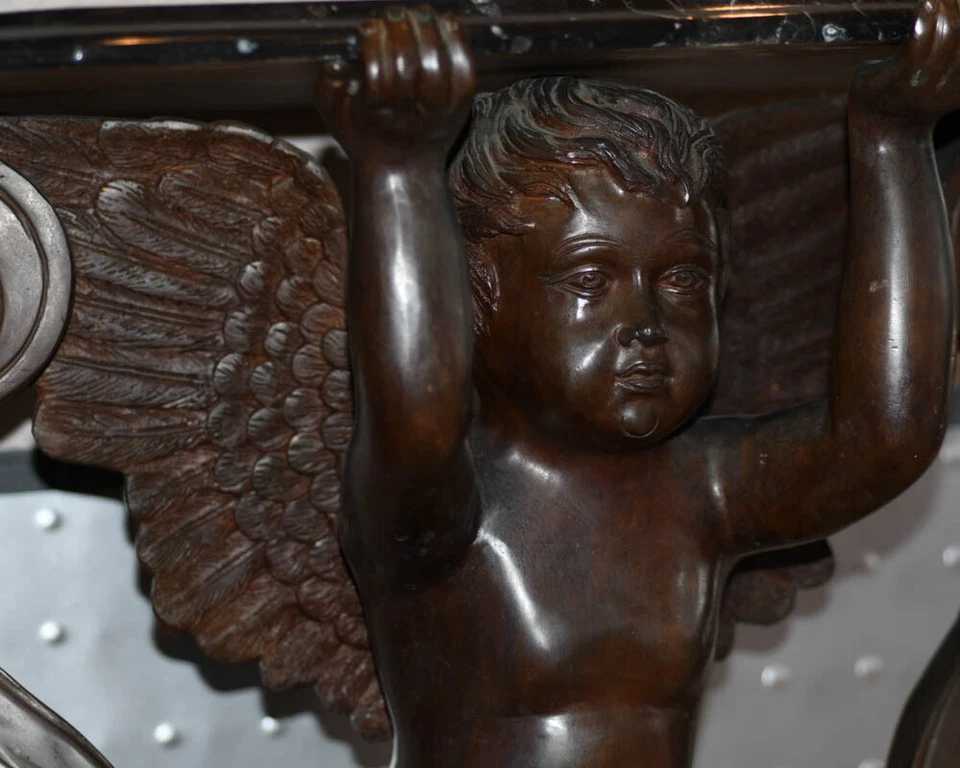 Art Deco/ Art Nouveau Reproduction Bronze Table - Image 4 of 4