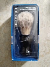 BLADE for Men Premium Shaver Brush 100 Natural Boar Bristles NIB