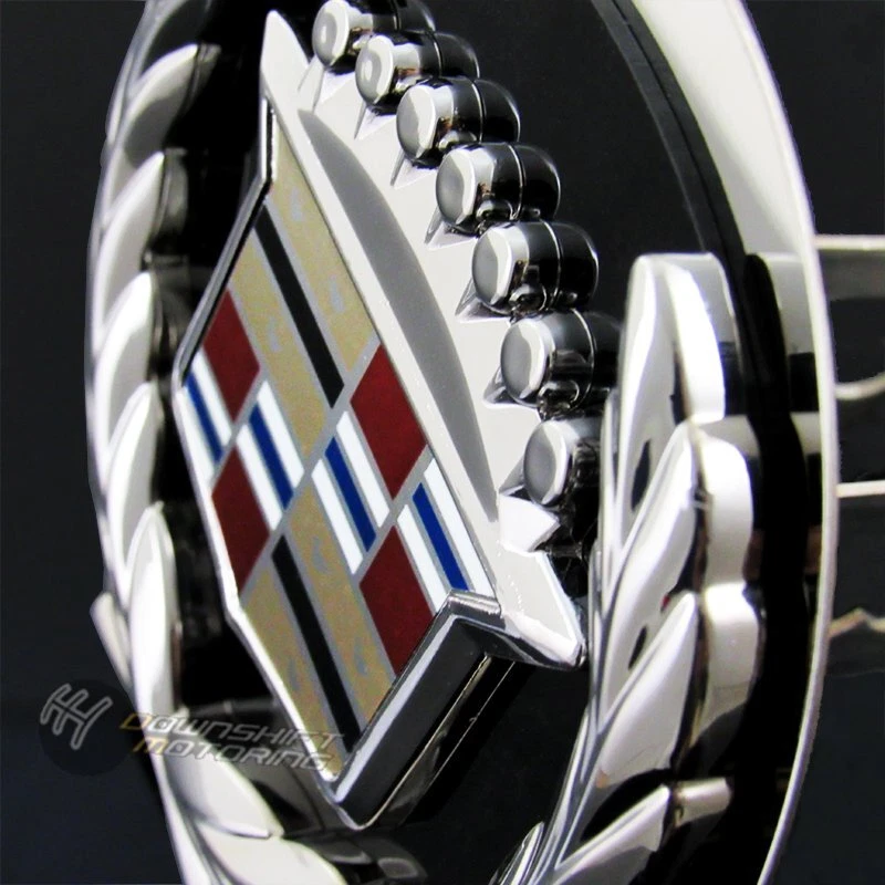 Receptor de remolque de 1,25" negro Cadillac estilo clásico enganche cubierta tapa enchufe Foto 2 de 4