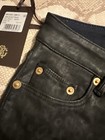 NWT Roberto cavalli jeans Women 44 Stretch Wax Coat Skinny animal print leopard — photo 6