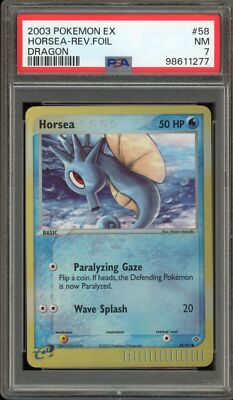 Pokemon Horsea EX Dragon Reverse Holo #58 PSA 7 | eBay
