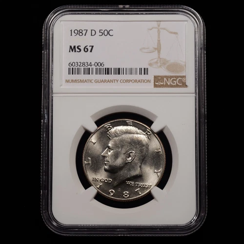 1987-D Kennedy Half Dollar 50c - NGC GRADED MS67 *SUPERB*