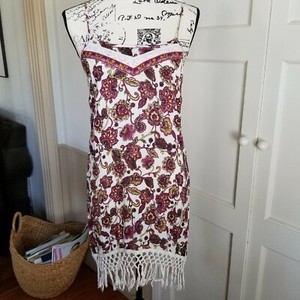 fringed spaghetti strap dress