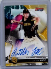 2020 Bowman's Best #B20-JLA Justin Lange Best of 2020 Autographs