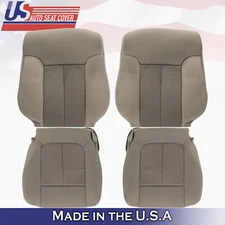 2011 2012 2013 2014 Ford F-150 Front Driver Passenger Cloth Seat Cover Adobe Tan