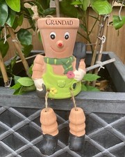 Grandad’s Garden Green Plant Pot Man, Father’s Day gift , personalised for him