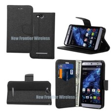 Funda de cuero PU para BLU Energy X (E010Q) con ranuras para billetera para tarjetas + protector de pantalla