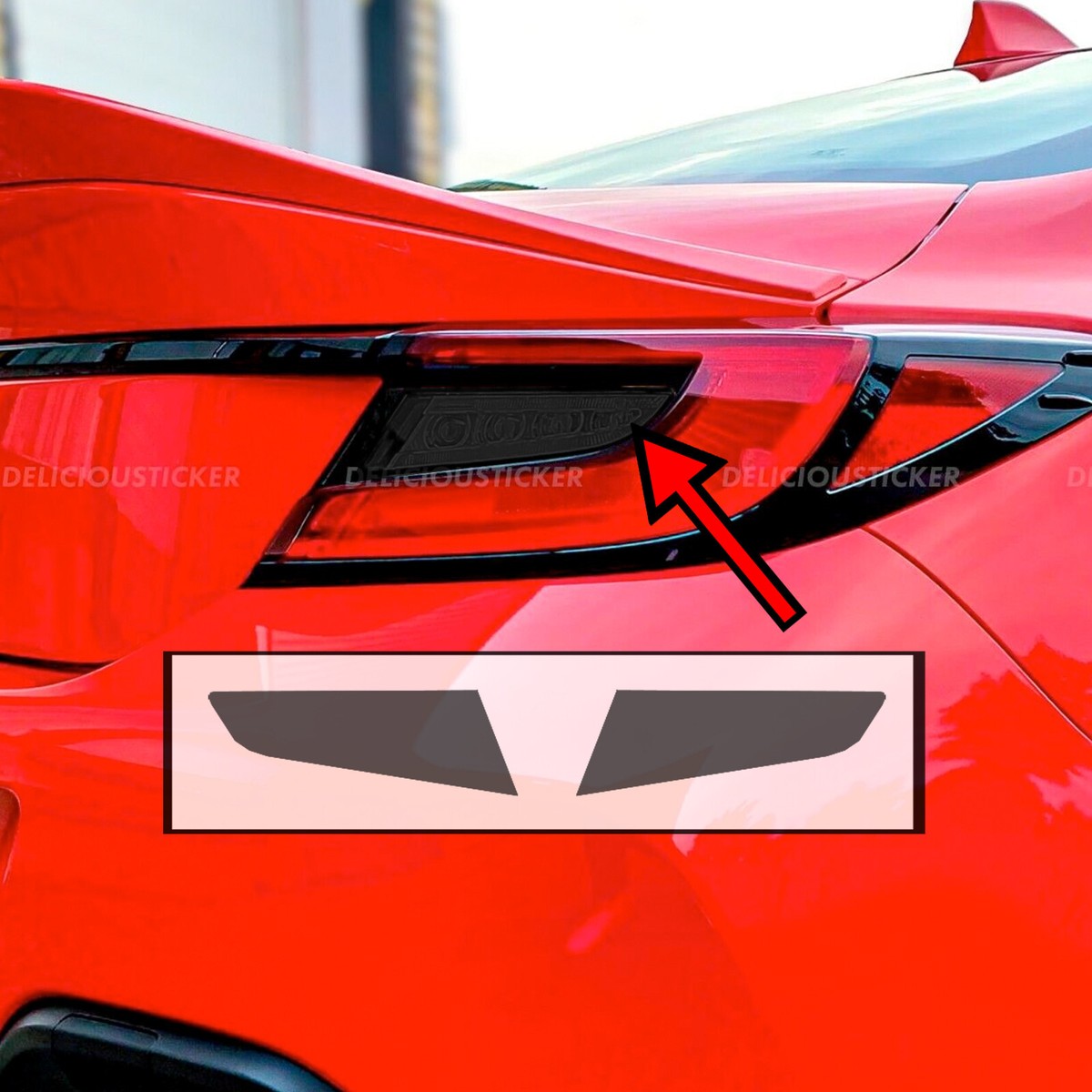 Fits 2022-2026 Brz GR86 Smoke Tail Light Rear PreCut Ppf Tint