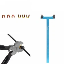 Archery Nock Pliers Set + 4 String Nocking Points + Blue Bow T Square 