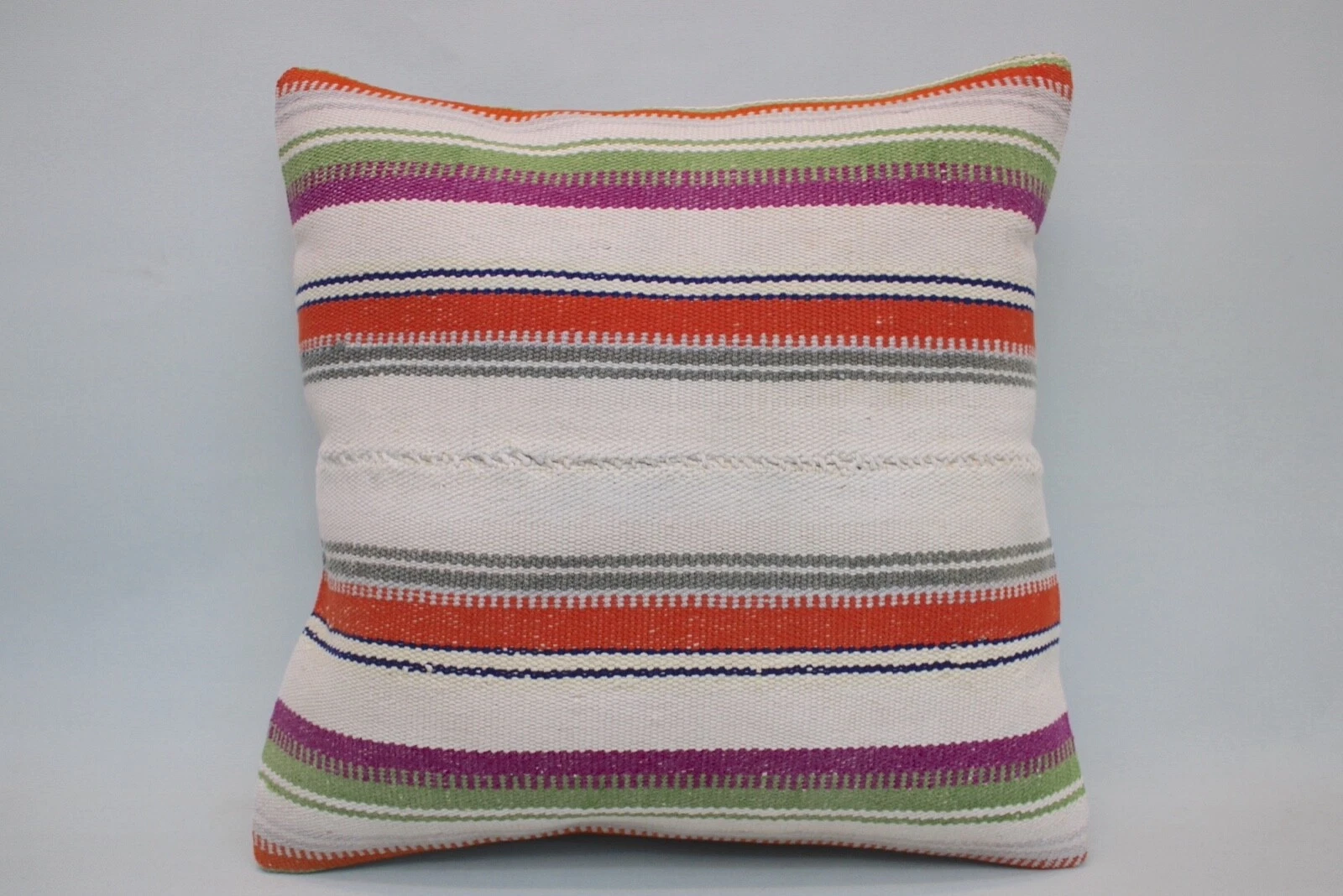 Hemp Square Pillow, 16"x16", Decorative Sofa Pillow, Throw Pillow, Accent Pillow