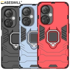 For OnePlus Nord CE 4 / CE 3 Lite Case Rugged Ring Stand Cover+Screen Protector