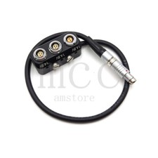1x 0B 2pin  2 x 3pin RS female Splitter Box for Camera Power Supply Distributor