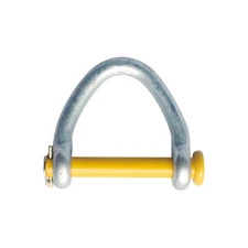 4" Web Shackle Round Pin for Lifting Sling & Strap Hot Dip Galv. Body