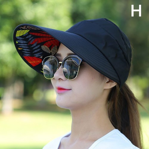 Chapeaux d'été pour femmes pliables chapeau de soleil Visor de fleur de perle-mx - Photo 17/20
