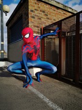 Ben Reily Spiderman Jumpsuit Spider-Man Cosplay Costume Suit Halloween Adult Kid