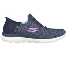 Skechers Women SLIP INS SUMMITS - DAZZLING HAZE WIDE 149937W Navy mesh