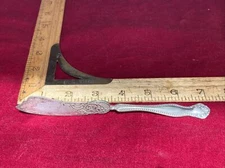 W in diamond Silverplate BEAD SCROLL TWISTED HANDLE MASTER BUTTER KNIFE SPREADER