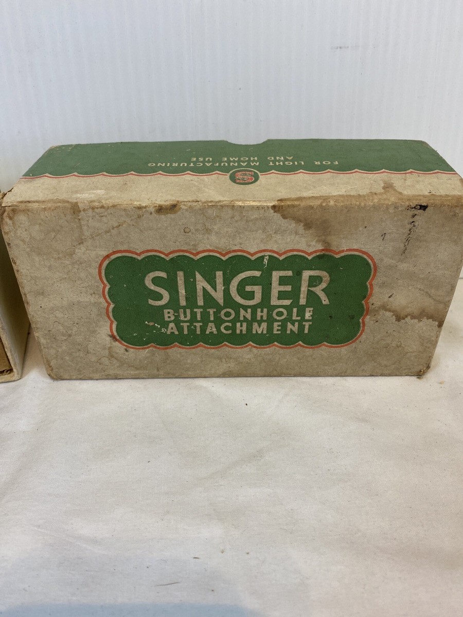 Vintage SINGER Lock Stitch Sewing Machine Buttonhole Attachment