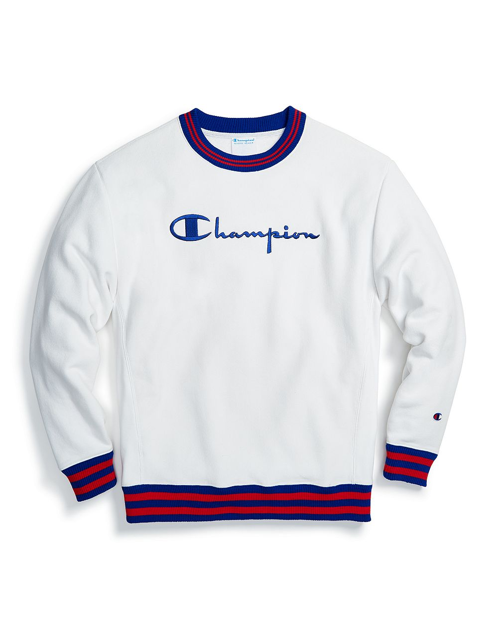 white champion reverse weave crewneck