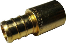 10 PIECES 1/2" PEX X 1/2" MALE SWEAT ADAPTERS BRASS CRIMP FITTINGS - BRASS