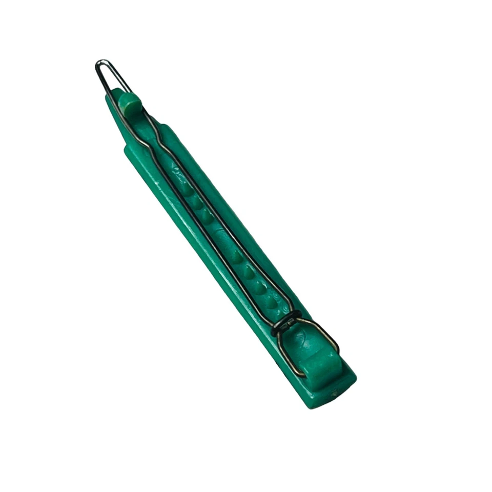 Vintage Goody Crayon Barrette Green Crayon 70s Little Girl - Image 2 of 4