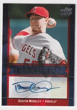 Dustin Moseley 2009 Upper Deck Inkcredible Autograph Card Angels