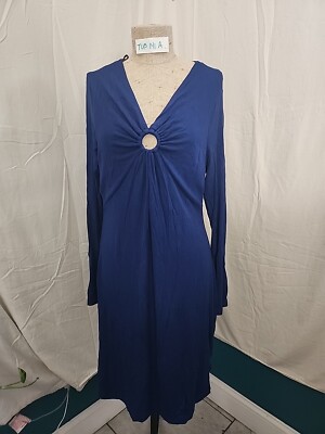 BCBG PARIS Blue Ribbed Sweater Dress Size Large | eBay BCBG PARIS Blue Ribbed Sweater Dress Size Large | eBay