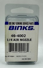 NEW BINKS 46-4002 1/4" AIR NOZZLE FOR 7E2 HEAVY MATERIAL SPRAY GUN SHIPS FREE 