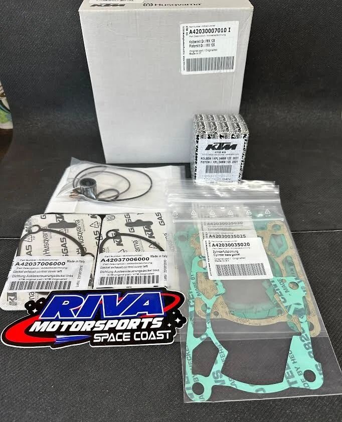 KIT TOP END KTM FABRICANTE DE EQUIPAMENTO ORIGINAL A42030007010 I PARA KTM 125/150 2023-2025 - Imagem 2 de 2