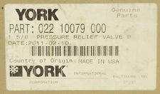 YORK 022 10079 000 MUELLER Industries B-34580 1 5/8 Pressure Relief Valve B34580