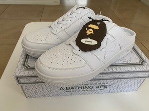 bape shoes all white