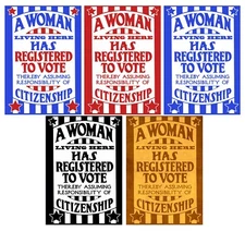 1919 VOTE Womens Rights 18th Amendment Voting Constitution Suffrage She Shed Art