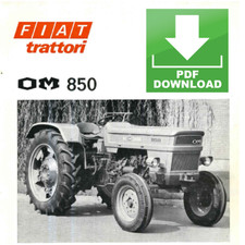 Trattore FIAT OM 850 Manuale uso manutenzione libretto istruzioni ITALIANO